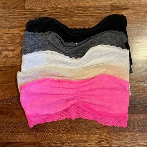 Bundle of 5 Aerie lace bandeaus
